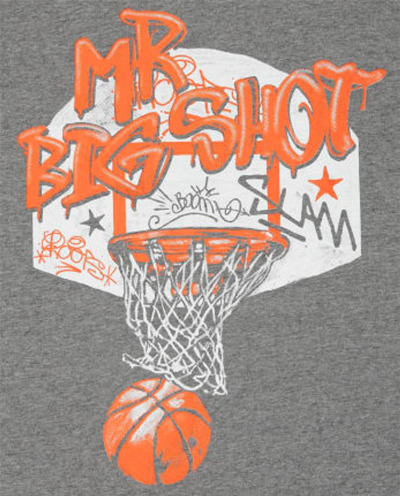 T-shirt graphique de basket-ball pour garçons