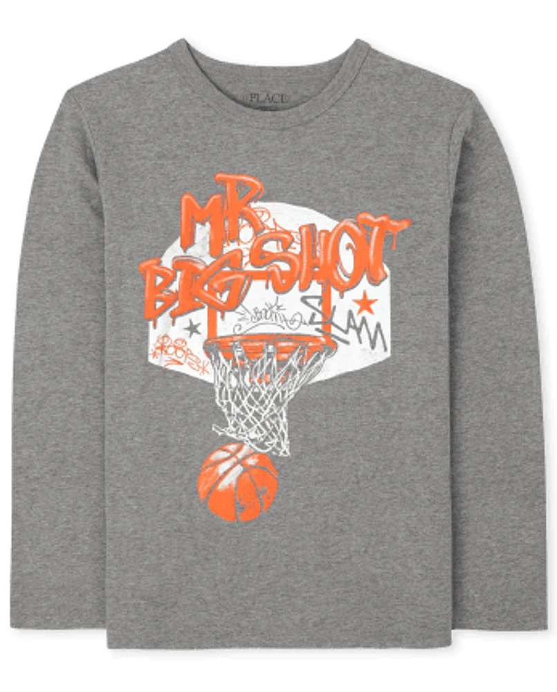 T-shirt graphique de basket-ball pour garçons