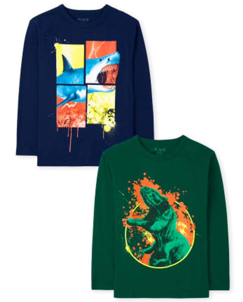 Boys Animal Graphic Tee 2-Pack