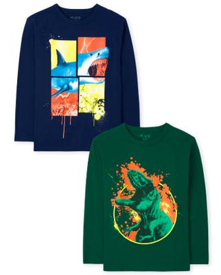 Boys Animal Graphic Tee 2-Pack
