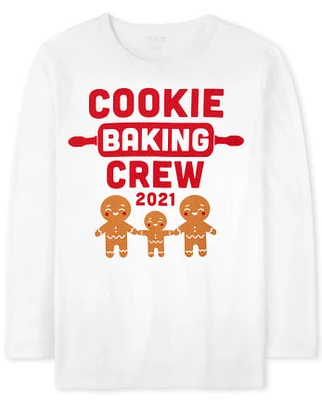 T-shirt graphique unisexe pour adulte assorti à la famille Baking Crew