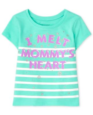 Baby And Toddler Girls Mommy's Heart Graphic Tee - s/dtrpicaltrail