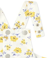 Ensemble 2 pièces jupe-culotte à fleurs pour toute-petite fille