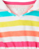 Baby And Toddler Girls Rainbow Striped Cover-Up