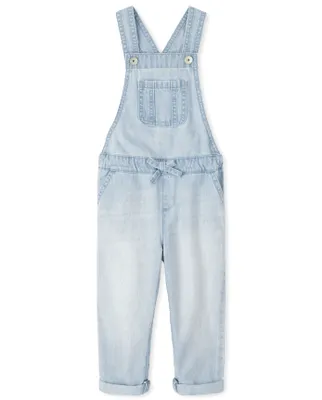 Baby And Toddler Girls Denim Overalls