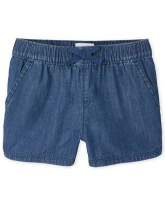 Girls Denim Pull On Shorts - arizona wash