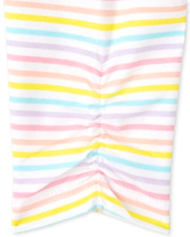 Baby Girls Rainbow Tie Dye Pants 2-Pack