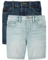 Baby And Toddler Boys Denim Shorts 2-Pack