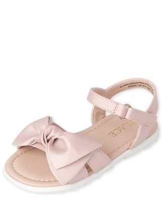 Toddler Girls Bow Sandals - pink