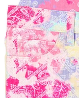 Girls Tie Dye Paisley Twill Shortalls