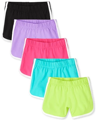 Girls Dolphin Shorts 5-Pack