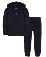 Boys Fleece Zip-Up Hoodie And Jogger Pants 2-Piece Set