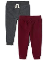Baby And Toddler Boys Fleece Jogger Pants 2-Pack