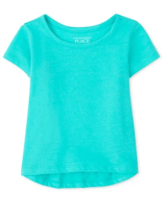 Baby And Toddler Girls High Low Tee Shirt