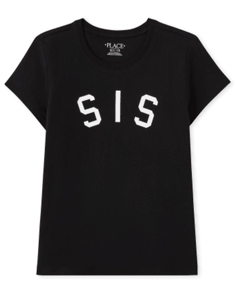 Girls Matching Family Sis Graphic Tee