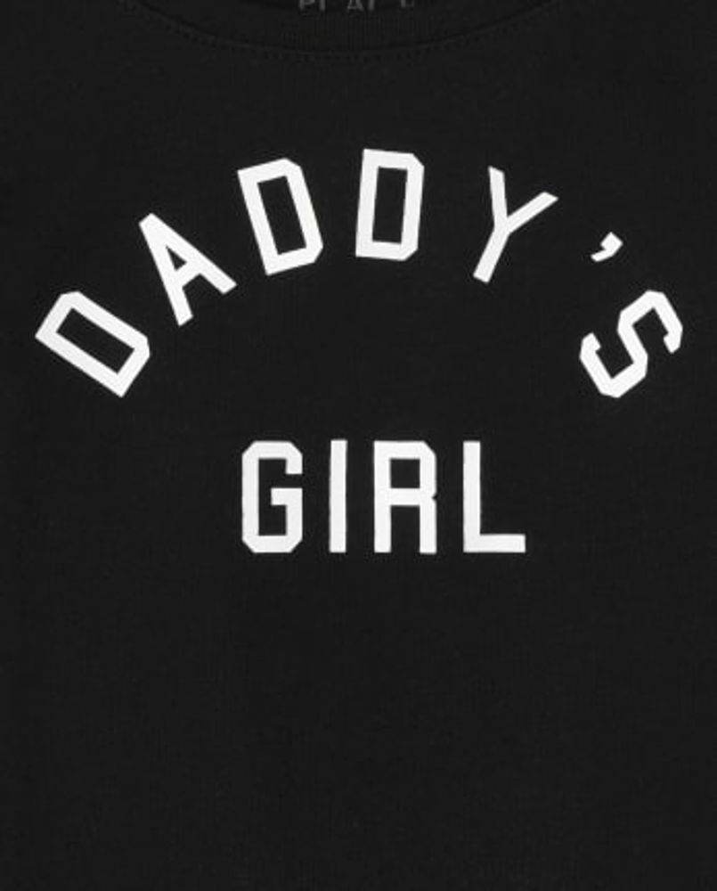 Baby And Toddler Girls Matching Family Daddy's Girl Graphic Tee