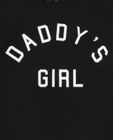 Baby And Toddler Girls Matching Family Daddy's Girl Graphic Tee