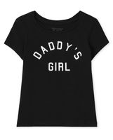 Baby And Toddler Girls Matching Family Daddy's Girl Graphic Tee