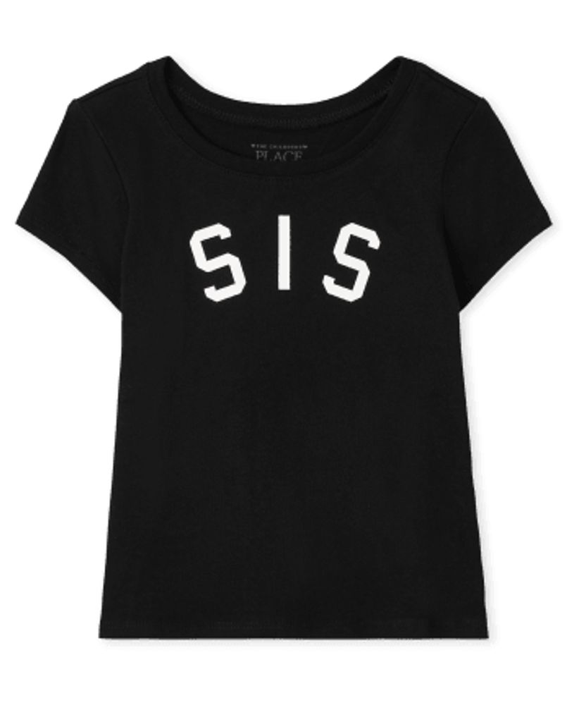 Baby And Toddler Girls Matching Family Sis Graphic Tee