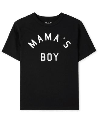 Boys Matching Family Mama's Boy Graphic Tee