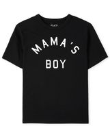 Boys Matching Family Mama's Boy Graphic Tee