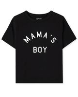 Baby And Toddler Boys Matching Family Mama's Boy Graphic Tee