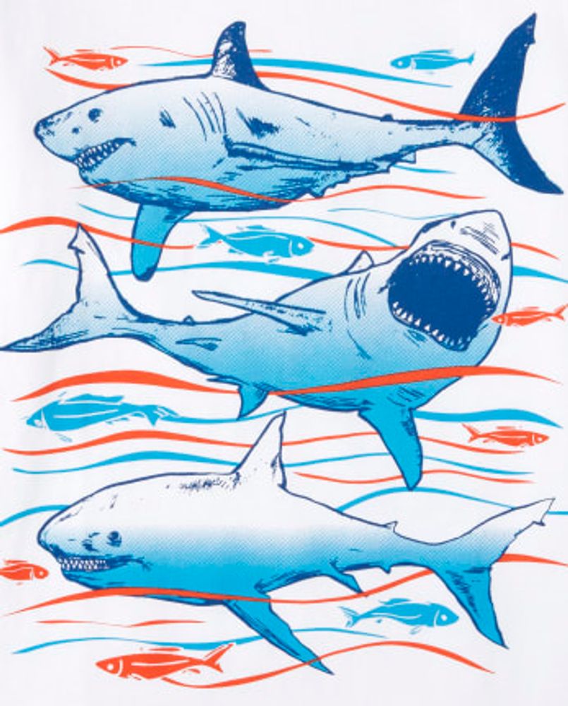 Boys Shark Graphic Tee 3-Pack