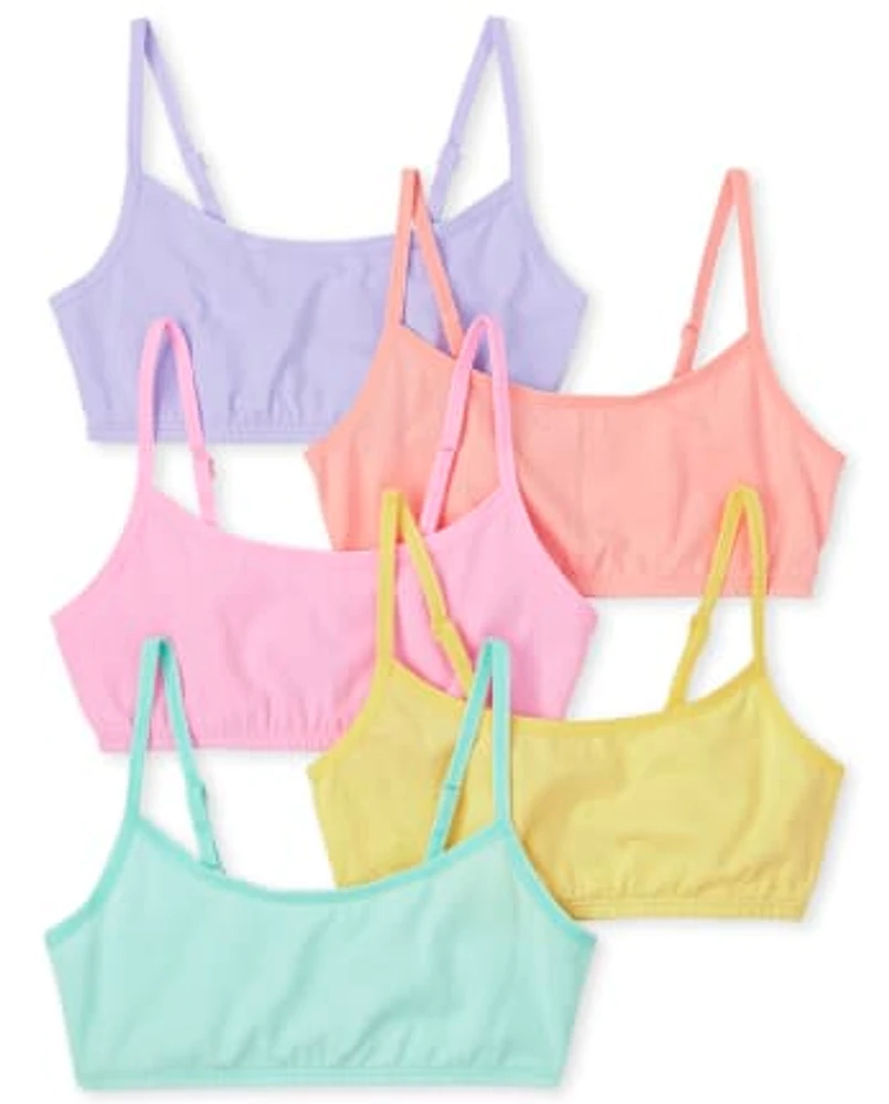 Lot de 5 brassières arc-en-ciel pour filles