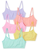 Girls Rainbow Bralette 5-Pack