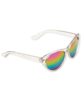 Toddler Girls Glitter Unicorn Cat Eye Sunglasses - multi clr