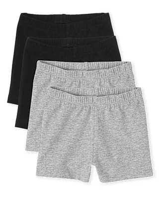Toddler Girls Cartwheel Shorts 4-Pack