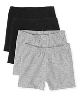 Toddler Girls Cartwheel Shorts 4-Pack