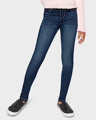 Jegging Denim Jeggings tricoté Fille