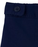 Girls Uniform Wrinkle Resistant Stretch Button Skort 2-Pack