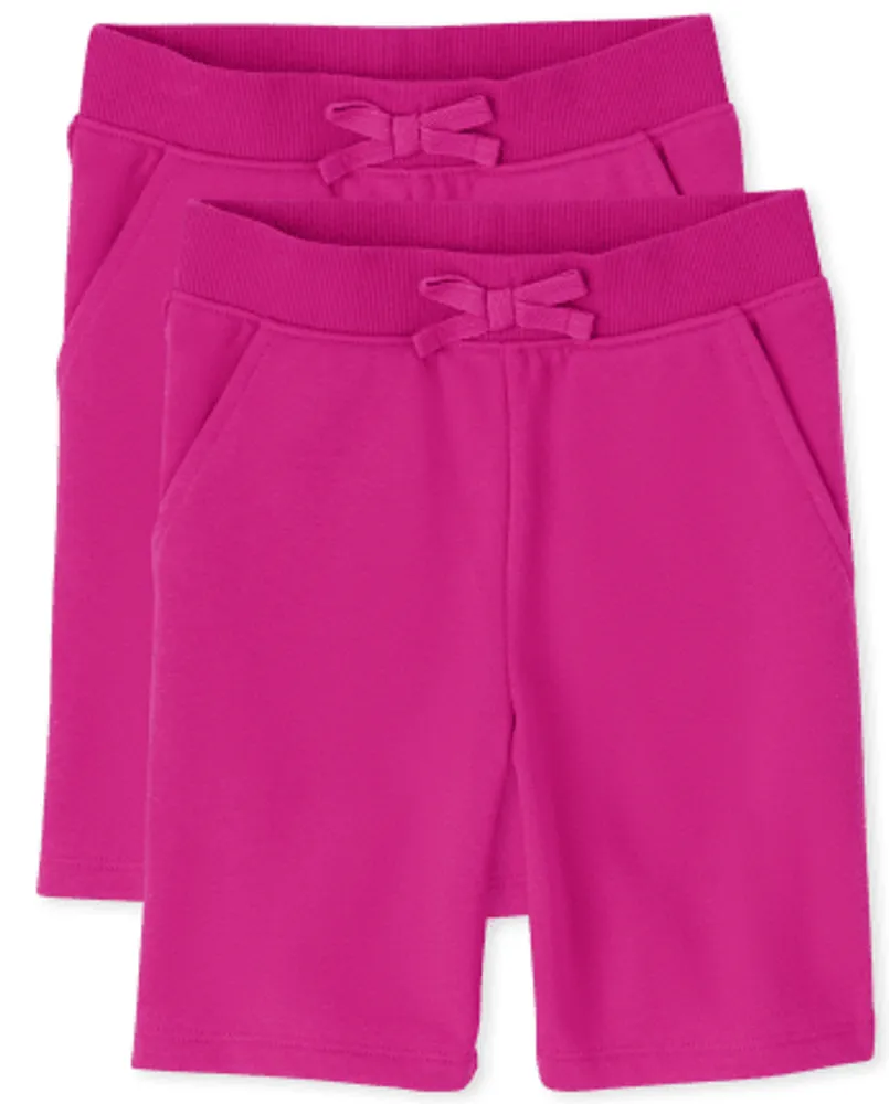 Girls French Terry Shorts 2-Pack