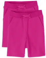 Girls French Terry Shorts 2-Pack
