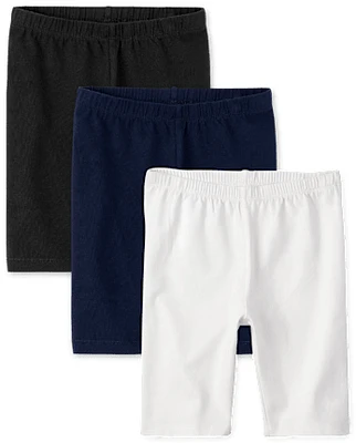 Girls Bike Shorts 3-Pack - Plus