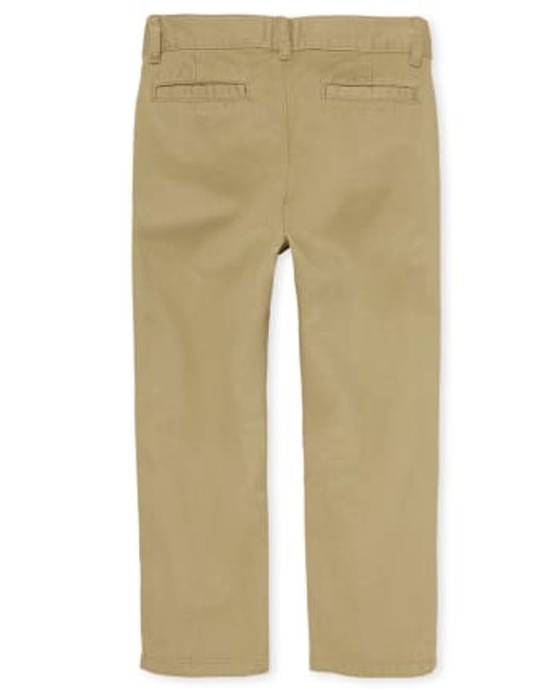 Boys Uniform Stretch Straight Chino Pants -Pack