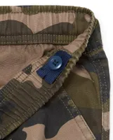 Boys Camo Pull On Cargo Pants 2-Pack