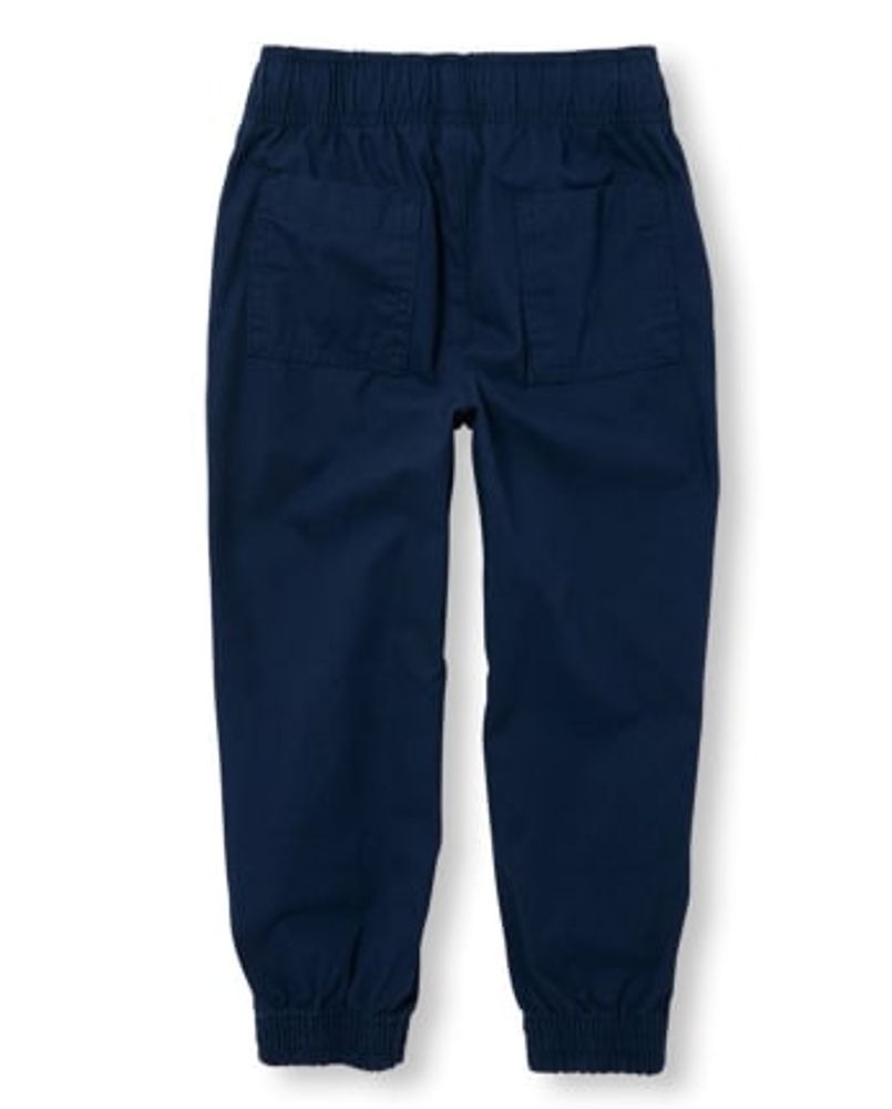 Boys Stretch Pull On Jogger Pants 2-Pack