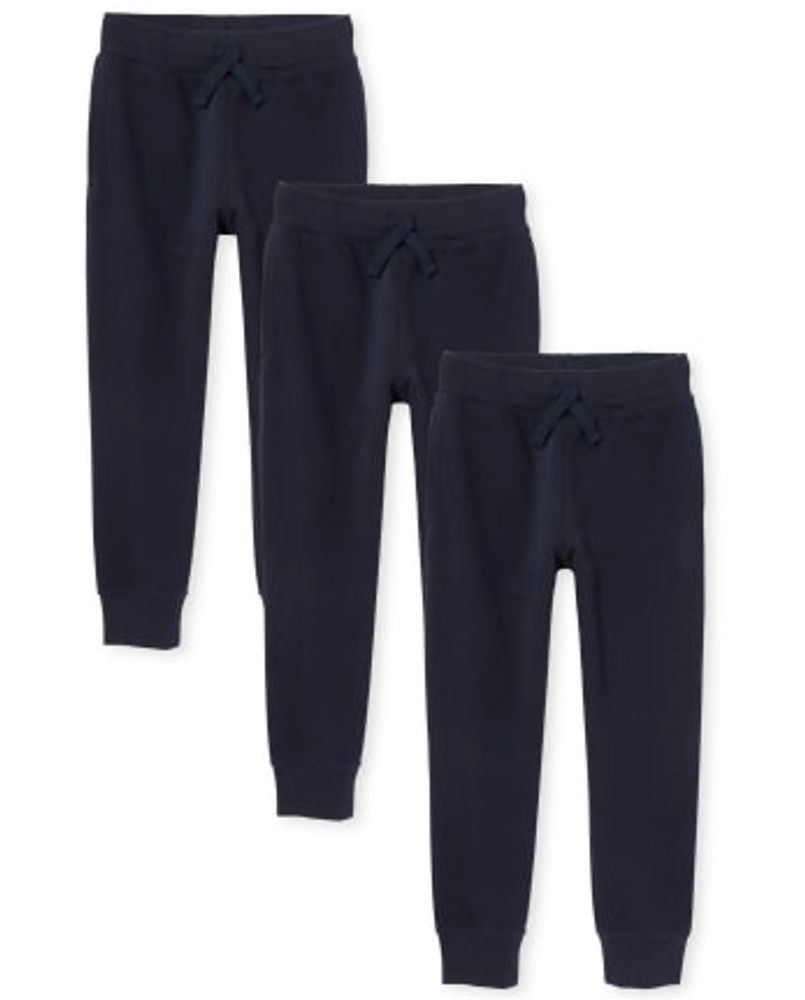 Boys Fleece Jogger Pants 3-Pack