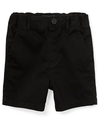 Short chino extensible d'uniforme pour bébés et tout-petits garçons