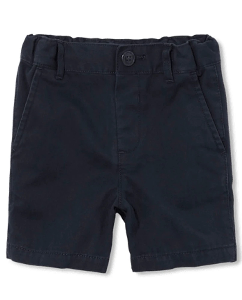 Baby and Toddler Boys Uniform Stretch Chino Shorts