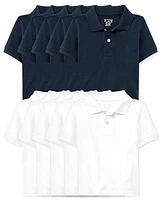 Baby And Toddler Uniform Pique Polo 10-Pack
