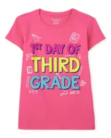 Girls Third Grade Graphic Tee
