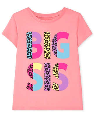 Girls Big Sis Graphic Tee