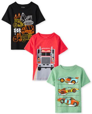Toddler Boys Vehicle Graphic Tee 3-Pack - multi clr