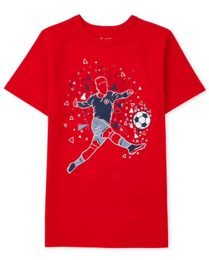 T-shirt graphique Soccer pour garçon