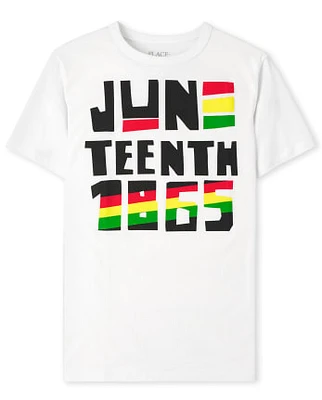 T-shirt graphique assorti pour la famille Juneteenth unisexe enfants