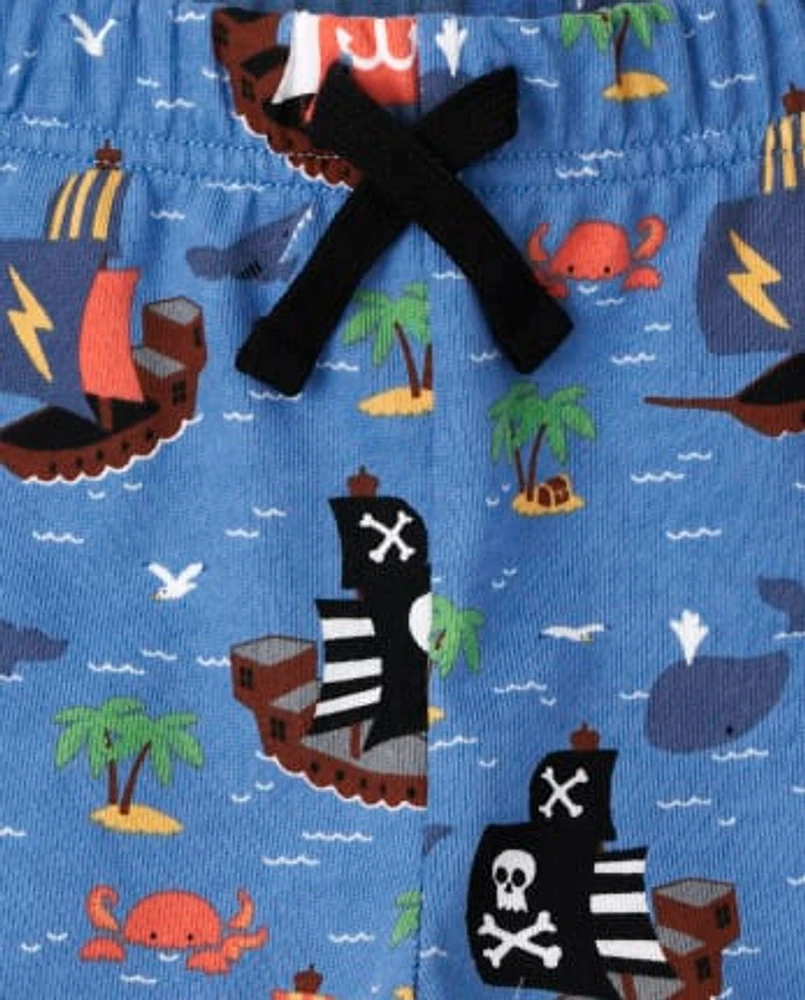 Lot de 3 shorts pirate en tissu éponge pour tout-petit garçon